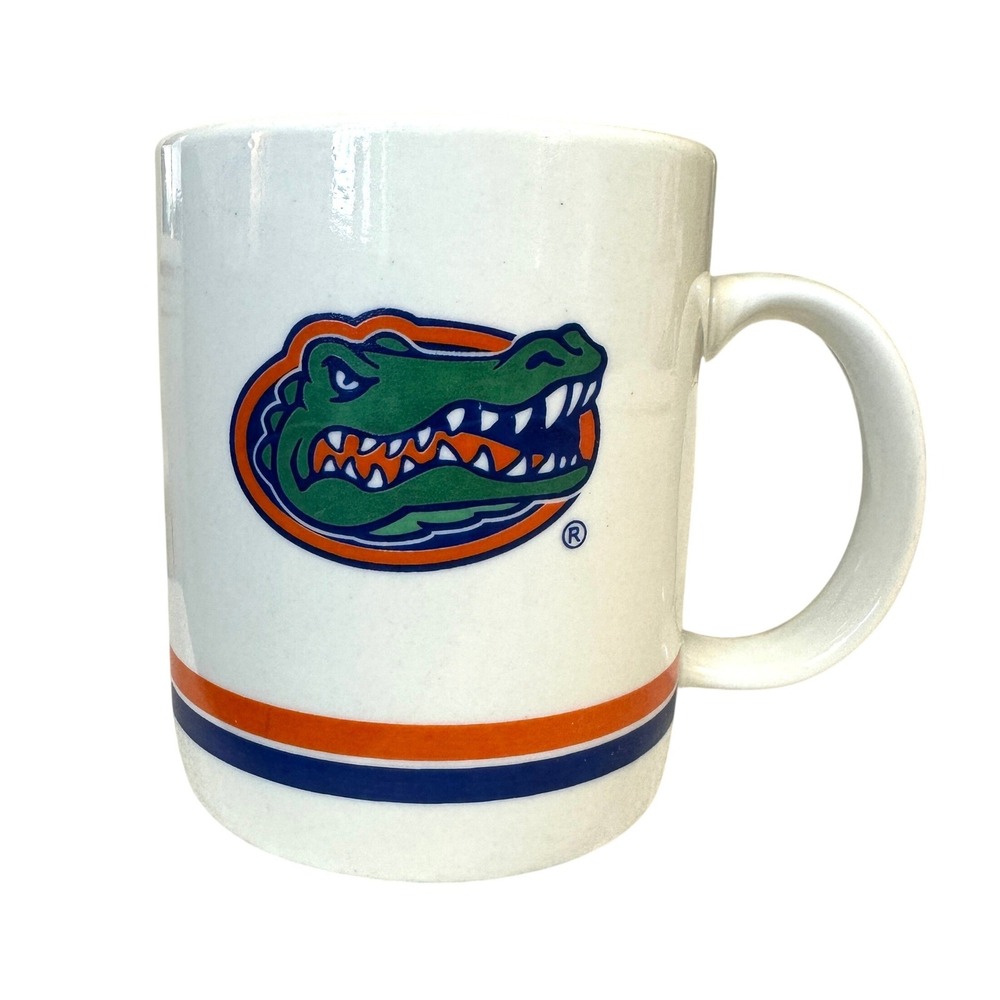 VTG Florida Gators Coffee Mug Highlight Sports NCAA Ceramic Cup Blue Orange 90s